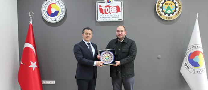DEFTERDAR, TSO BAŞKANI BAŞOĞLU’NU  ZİYARET ETTİ
