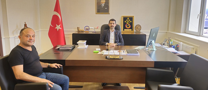 İBRAHİM TIĞ’DAN KAYMAKAM BIÇAKÇI’YA ZİYARET