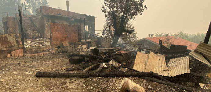 KARABÜK'TE 19 KÖY YANGIN NEDENİYLE BOŞALTILDI