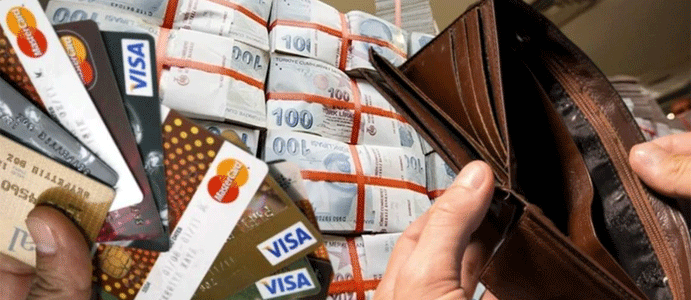 VATANDAŞIN BORCU 4.4 TRİLYONU BULDU