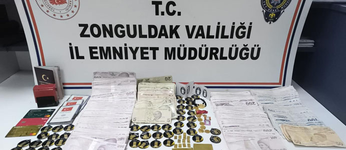 ZONGULDAK'TA SAHTE ALTIN OPERASYONUNDA  ŞÜPHELİ ÇİFT, TUTUKLANDI!