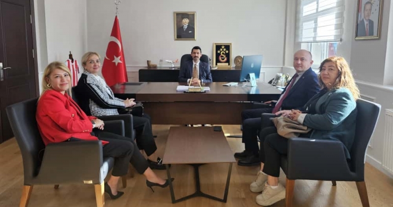 CHP DEVREK YENİ YÖNETİMİ  KAYMAKAM BIÇAKÇI’YI ZİYARET ETTİ