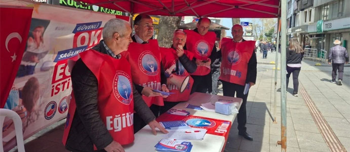 EĞİTİM-İŞ’TEN ZONGULDAK’TA  'GÜVENLİ OKUL' İÇİN İMZA KAMPANYASI