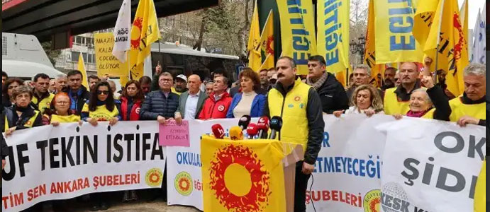 KESK VE EĞİTİM-SEN: ‘TARİKATIN BAKANI   YUSUF TEKİN İSTİFA’