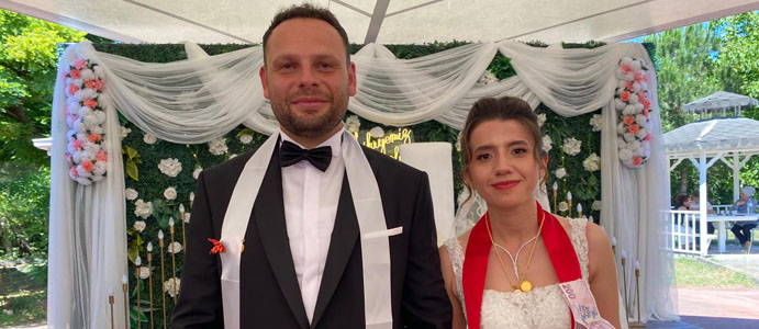 NESLİHAN VE SERKAN ÇİFTİNİN NİKAHLARI KIYILDI