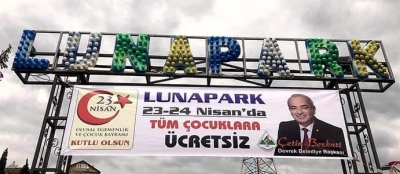 ÇOCUKLAR LUNAPARKTA DOYASIYA EĞLENMEYE BAŞLADI