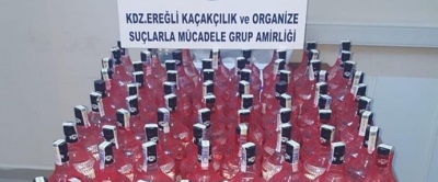 105 ADET KAÇAK İÇKİ YAKALANDI