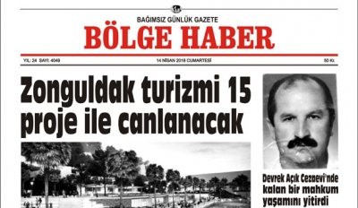 14 NİSAN 2018 BÖLGE HABER GAZETESİ SABAH BAYİLERDE...
