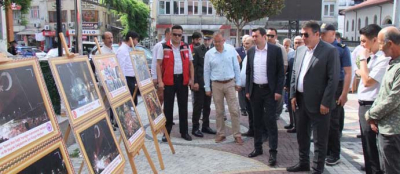 15 TEMMUZ SERGİSİNİ GEZDİLER