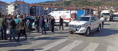AFAD ARACIYLA ÇARPIŞTI