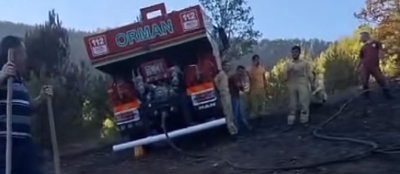 AKÇASU KÖYÜNDEKİ YANGIN SÖNDÜRÜLDÜ!