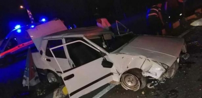 ALKOLLÜ SÜRÜCÜ ARACIN KONTROLÜNÜ KAYBETTİ 5 KİŞİ YARALANDI