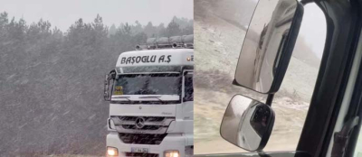 BABADAĞI'NDA KAR YAĞIŞI BAŞLADI