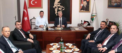 BAKAN BOLAT BAŞKAN ULUPINAR'I ZİYARET ETTİ