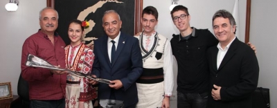 BAŞKAN BOZKURT, YABANCI KONUKLARINI AĞIRLADI