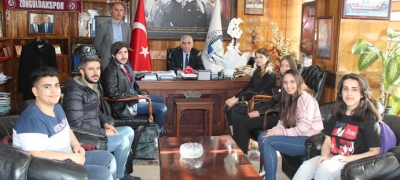 BEÜ ÖĞRENCİLERİNDEN GMİS’E TEŞEKKÜR ZİYARETİ