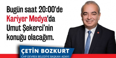 BOZKURT, UMUT ŞEKERCİ’NİN KONUĞU OLUYOR