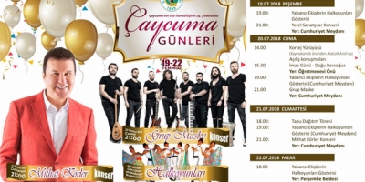 ÇAYCUMA GÜNLERİ BAŞLIYOR