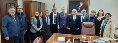 CHP'NİN YENİ YÖNETİMİ ZİYARETLERDE BULUNDU