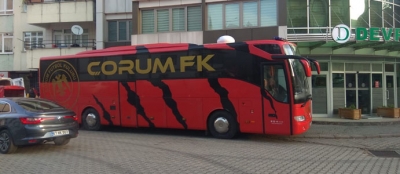 ÇORUM FK MAÇ İÇİN DEVREK'E GELDİ