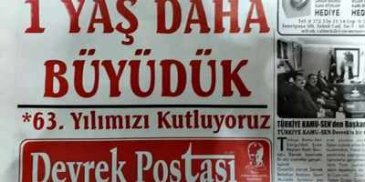   DEVREK POSTASI GAZETESİ 63 YAŞINDA