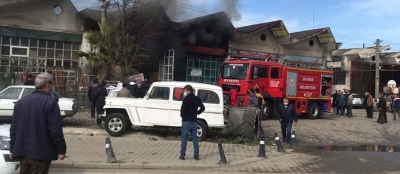 DEVREK SANAYİ SİTESİNDE YANGIN