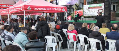  DEVREK'TEN GAZZE'YE KONFERANSI DÜZENLENDİ