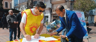 EĞİTİM SEN GÜVENLİ OKUL İÇİN İMZA  KAMPANYASI VE YAŞAM NÖBETİ BAŞLATTI