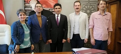  EĞİTİM SEN, KAYMAKAM COŞGUN'U ZİYARET ETTİ