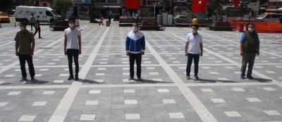 GENÇLİK HAFTASI SOSYAL MESAFEYE UYULARAK KUTLANDI