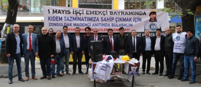 GMİS GAZİPAŞADA 1 MAYIS'A DAVET STANDI AÇTI