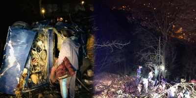 HAKİMİYETİNİ KAYBETTİ 60 METRELİK ŞARAMPOLDEN UÇTU