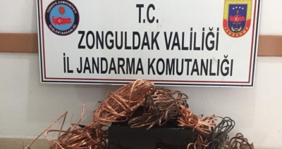 KABLO HIRSIZLARI YAKALANDI 