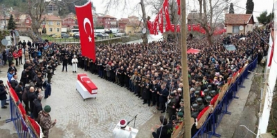 KASTAMONU’DA AFRİN ŞEHİDİNİ 10 BİNLER UĞURLADI…
