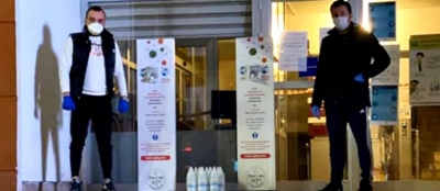KAYMAKAMLIK BİNASINA DEZENFEKTAN ÜNİTELERİ YERLEŞTİRİLDİ