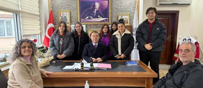 LİSELİLER BAŞKAN GEBEŞ'İ ZİYARET ETTİ