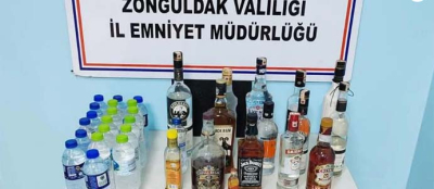 LİTRE LİTRE KAÇAK ALKOL ELE GEÇİRİLDİ