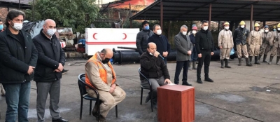 MADENCİLER KUR'AN OKUTTU 