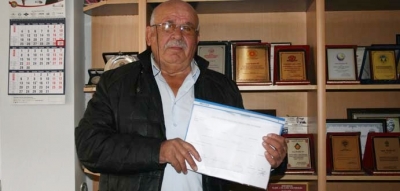 MUHTAR USLUBAŞ, MAZBATASINI ALDI