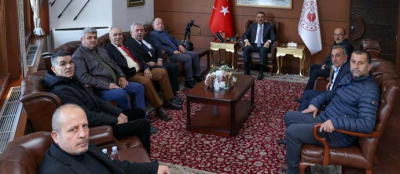 MUHTARLAR VALİ HACIBEKTAŞOĞLU'NU ZİYARET ETTİ