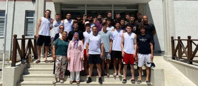 OĞLUNUN ADINI TAŞIYAN TESİSİ ZİYARET ETTİ