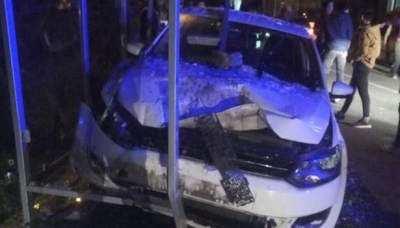 ÖNCE ÇÖP KONTEYNIRINA SONRA DURAĞA ÇARPTI