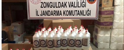 SAHTE DEZENFEKTE YAKALANDI
