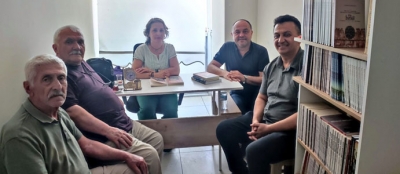 ŞAİR VE YAZARLAR, PROF. DR KARAUĞUZ  KÜTÜPHANESİNİ ZİYARET ETTİ