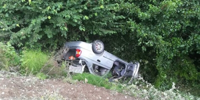 ŞARAMPOLE UÇTU 2 KİŞİ YARALANDI