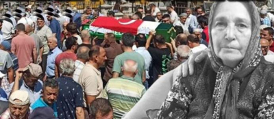 ŞEHİT ANNESİ SON YOLCULUĞUNA UĞURLANDI