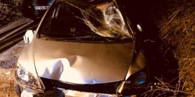 TAKLA ATAN ARAÇTAN BURU BİLE KANAMADAN ÇIKTI