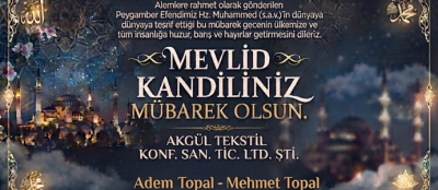 TOPAL KARDEŞLER HALKIMIZIN MEVLİD KANDİLİ’Nİ KUTLADI
