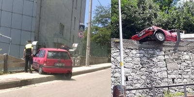 UÇURUMDA ASILI KALDI