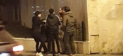 VALİLİK ÖNÜNDE OLAY